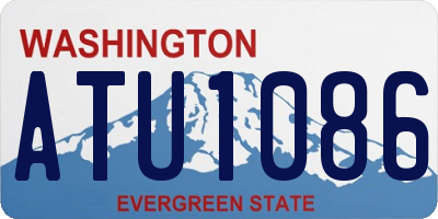 WA license plate ATU1086