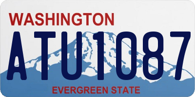 WA license plate ATU1087