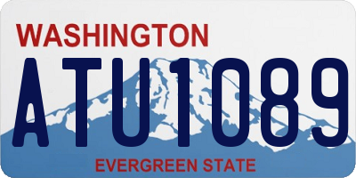 WA license plate ATU1089