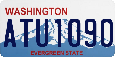 WA license plate ATU1090