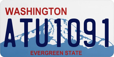 WA license plate ATU1091