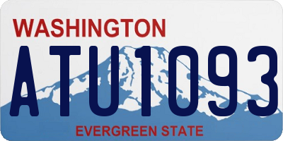 WA license plate ATU1093