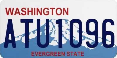 WA license plate ATU1096