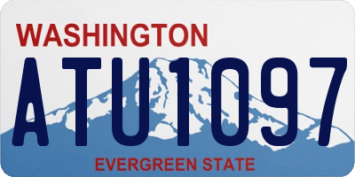 WA license plate ATU1097