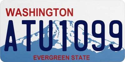 WA license plate ATU1099