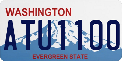 WA license plate ATU1100