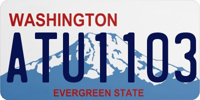 WA license plate ATU1103