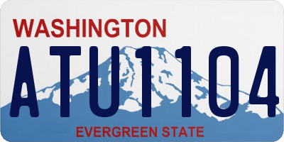 WA license plate ATU1104
