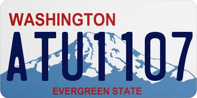 WA license plate ATU1107
