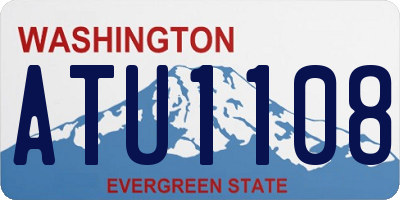 WA license plate ATU1108