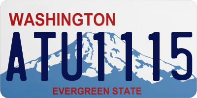 WA license plate ATU1115