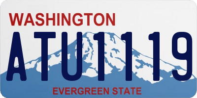WA license plate ATU1119