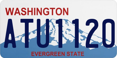 WA license plate ATU1120
