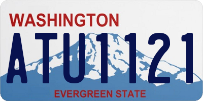 WA license plate ATU1121