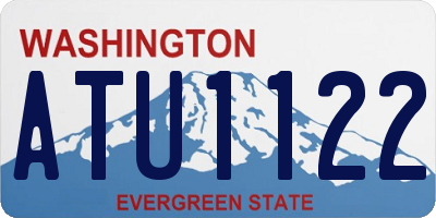 WA license plate ATU1122