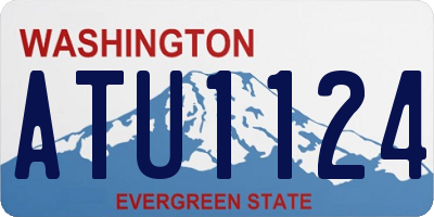 WA license plate ATU1124
