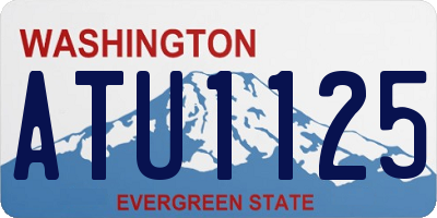 WA license plate ATU1125