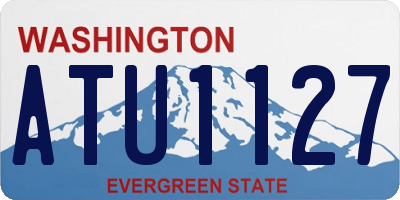 WA license plate ATU1127