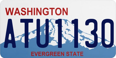 WA license plate ATU1130