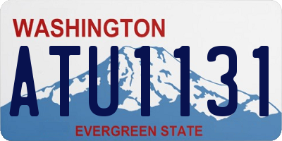 WA license plate ATU1131
