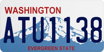 WA license plate ATU1138
