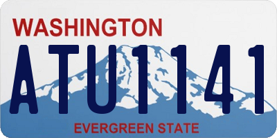 WA license plate ATU1141