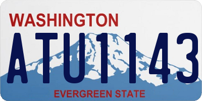 WA license plate ATU1143