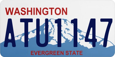 WA license plate ATU1147