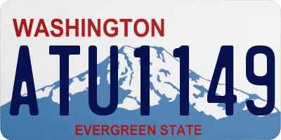 WA license plate ATU1149