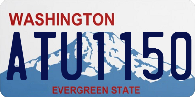 WA license plate ATU1150