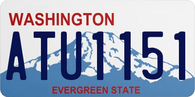 WA license plate ATU1151