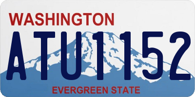 WA license plate ATU1152