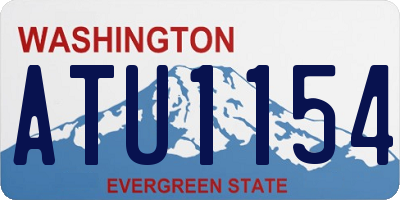 WA license plate ATU1154