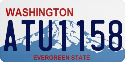 WA license plate ATU1158