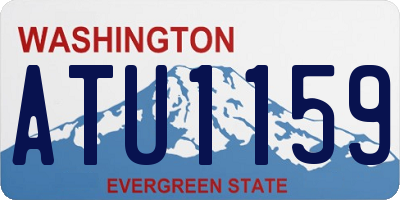 WA license plate ATU1159