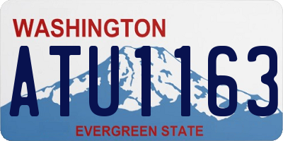 WA license plate ATU1163