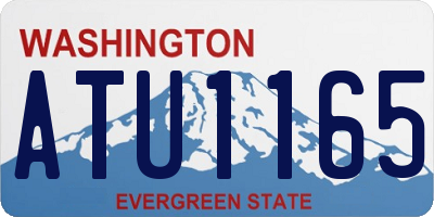 WA license plate ATU1165