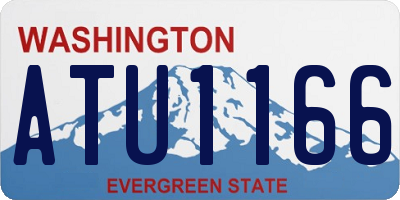 WA license plate ATU1166