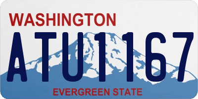 WA license plate ATU1167