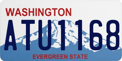 WA license plate ATU1168