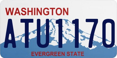 WA license plate ATU1170