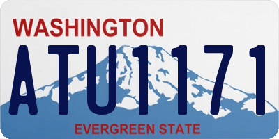 WA license plate ATU1171
