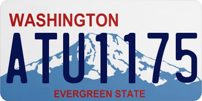 WA license plate ATU1175