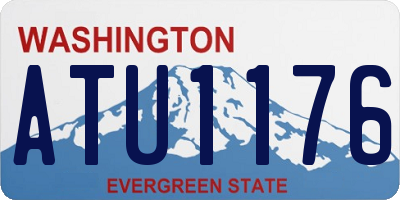WA license plate ATU1176