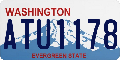 WA license plate ATU1178