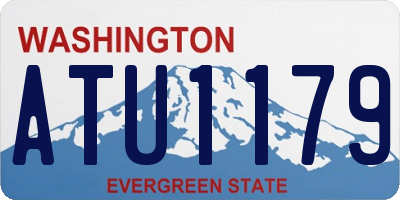 WA license plate ATU1179