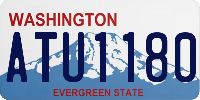 WA license plate ATU1180