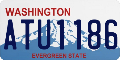 WA license plate ATU1186