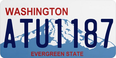 WA license plate ATU1187