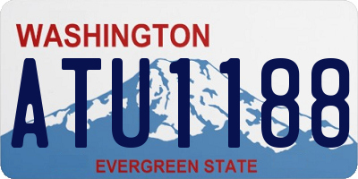 WA license plate ATU1188